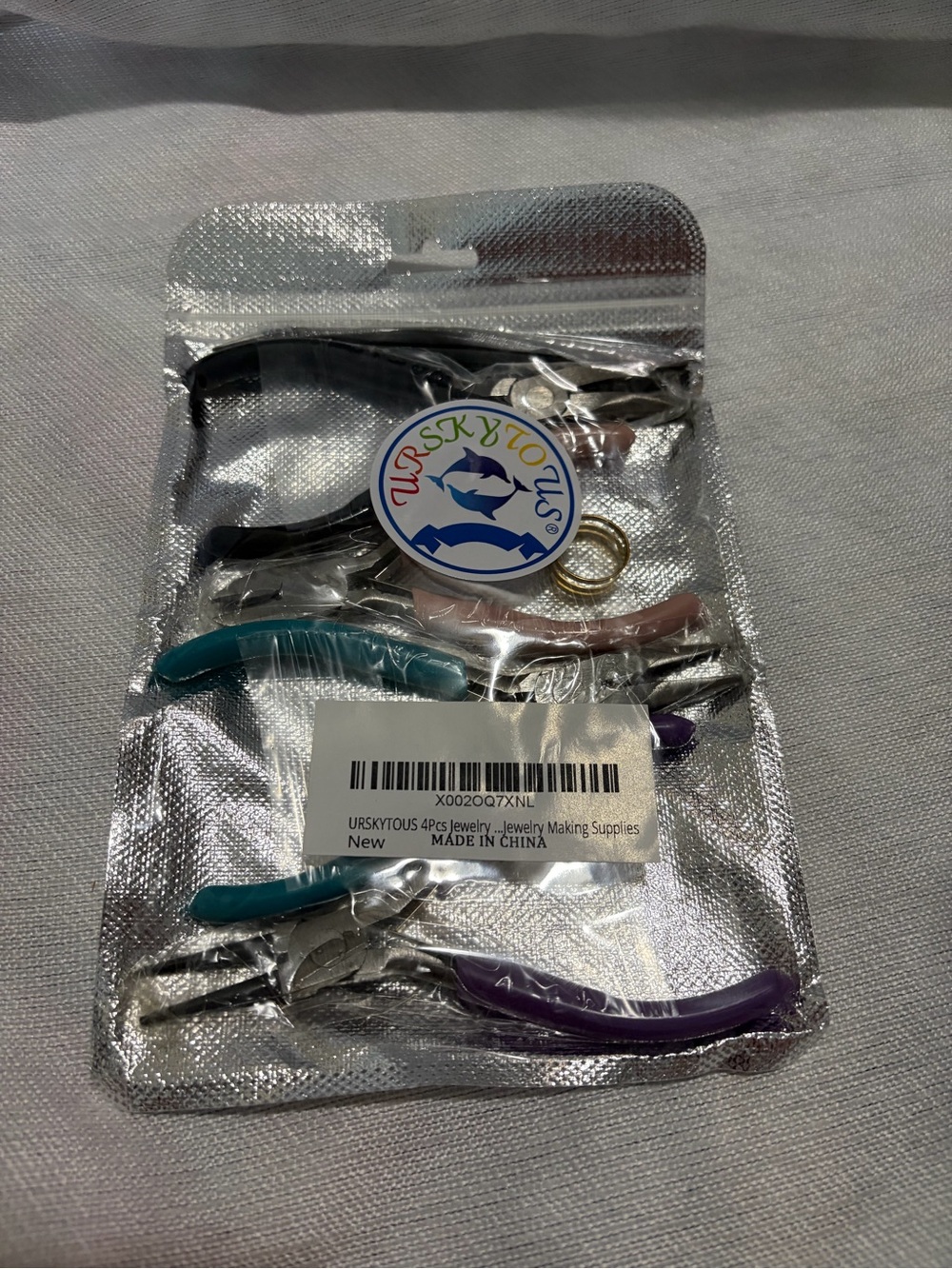 URSKYTOUS 4-Piece Jewelry Making Pliers Tool Set